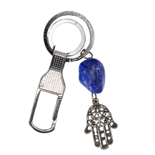 Keychain - Fatima Hand & Lapis Lazuli Set of 6 pcs