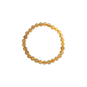 Citrine Quartz beaded Bracelet 6 mm - Madagascar