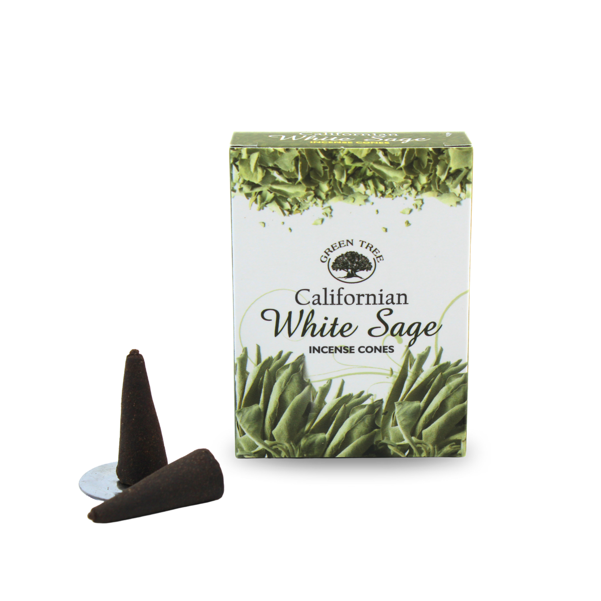 Green Tree Californian White Sage Cones 10 pieces