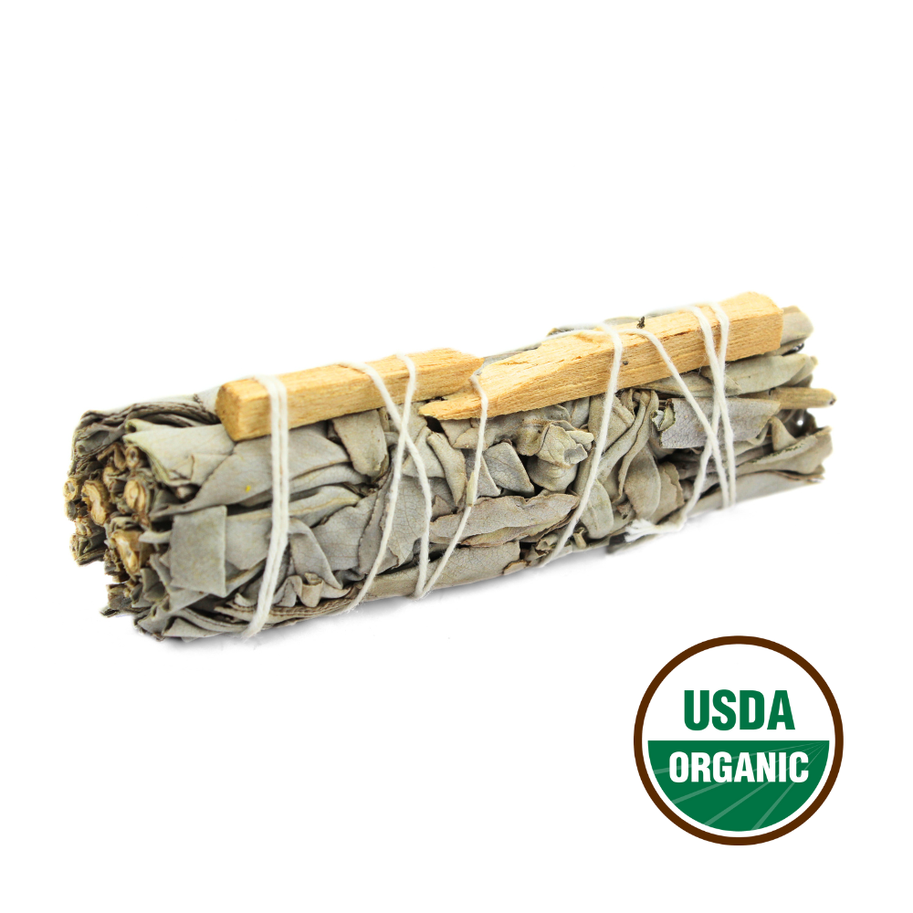 White Sage & Palo Santo  Smudge Stick 10cm (price per pc)