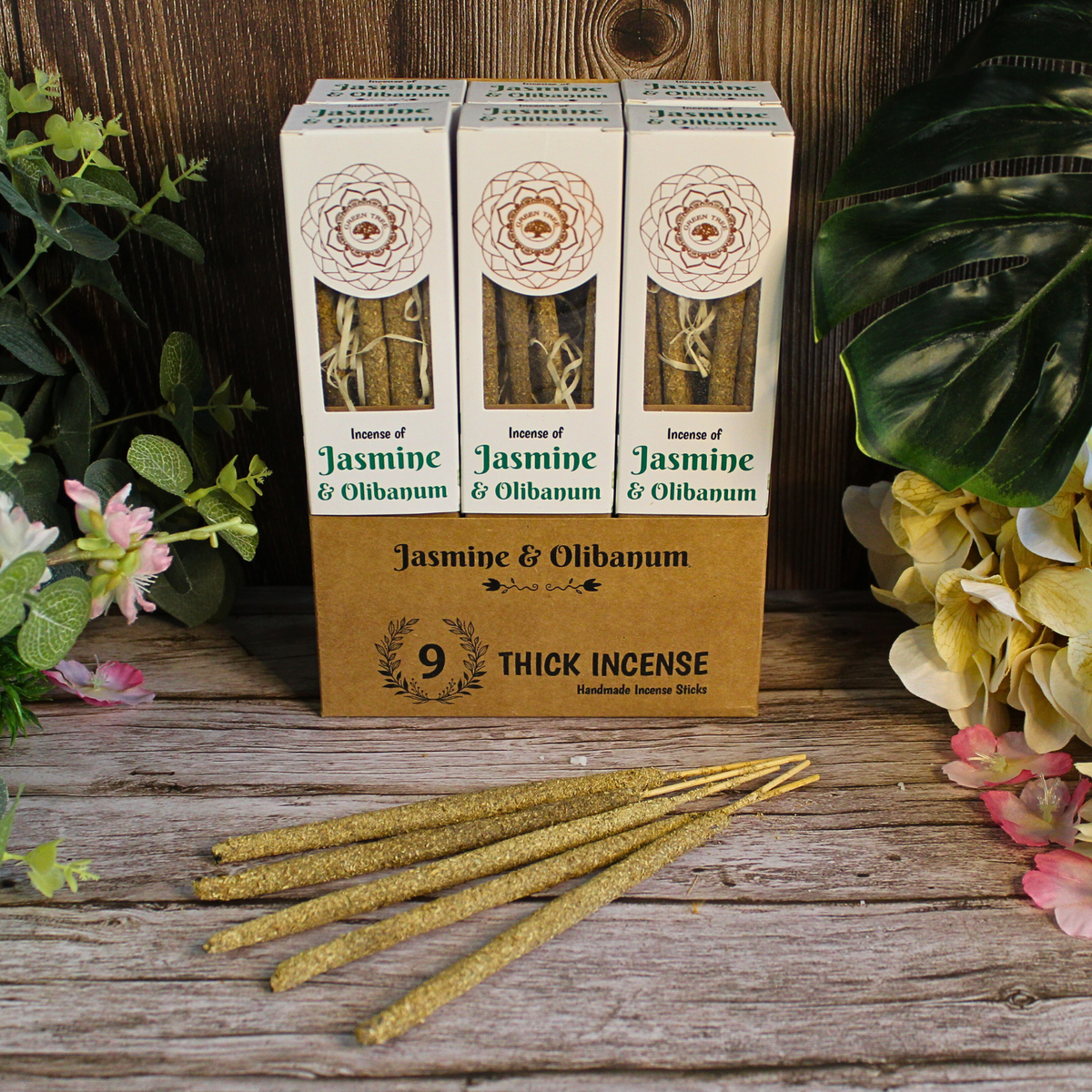 Green Tree Jasmine & Olibanum Botanical Incense