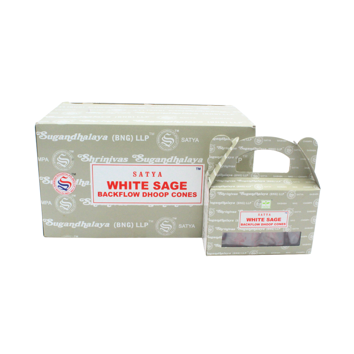 Satya White Sage Backflow Dhoop Cones