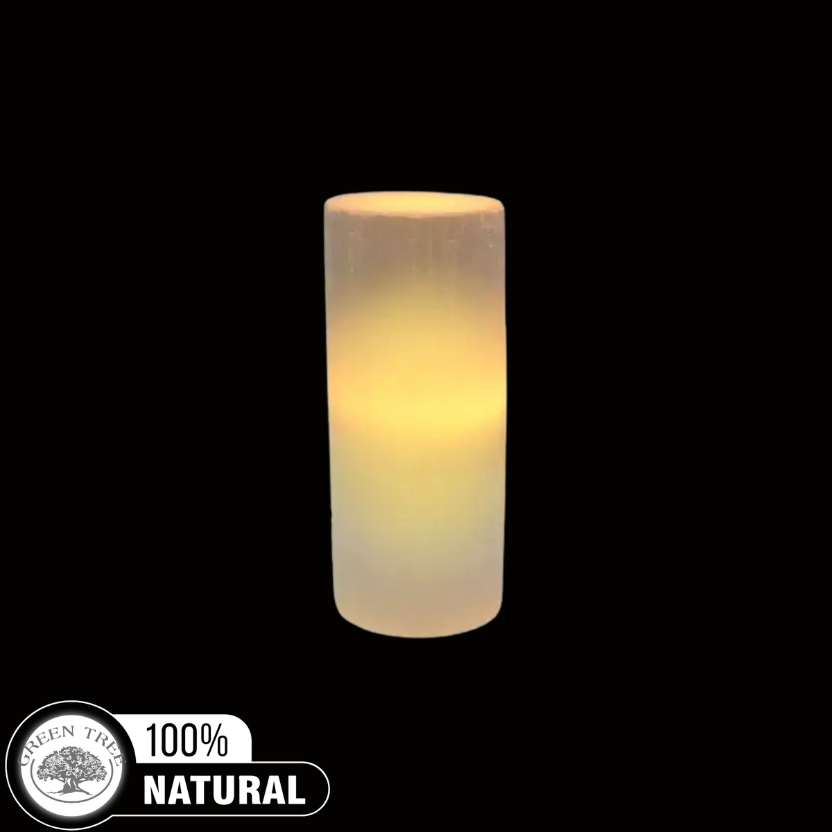 Selenite Lamp Cylindre 20 cm