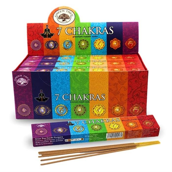 Green Tree 7 Chakra Natural Incense 15 grams