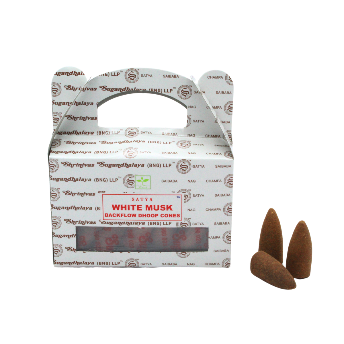 Satya White Musk Backflow Dhoop cones
