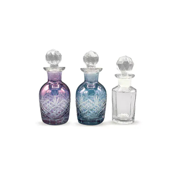 Glass Bottle Medium Assorted Set 6 un