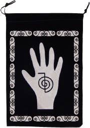 Black Velvet Pouch-Reiki Hand