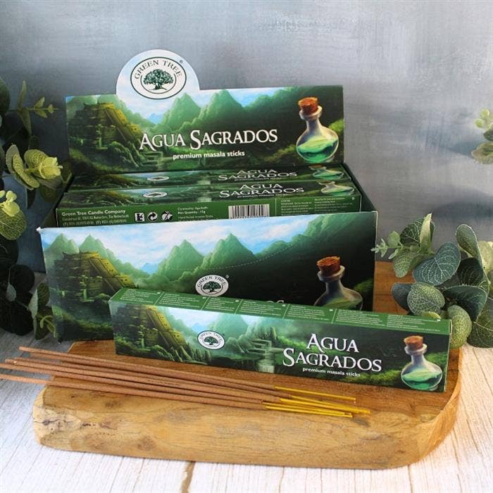 Green Tree Aqua Sagrados Natural Incense 15 grams