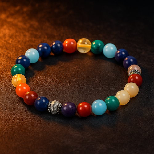 7 Chakra Premium Mix Bracelet 8 mm - Worldwide