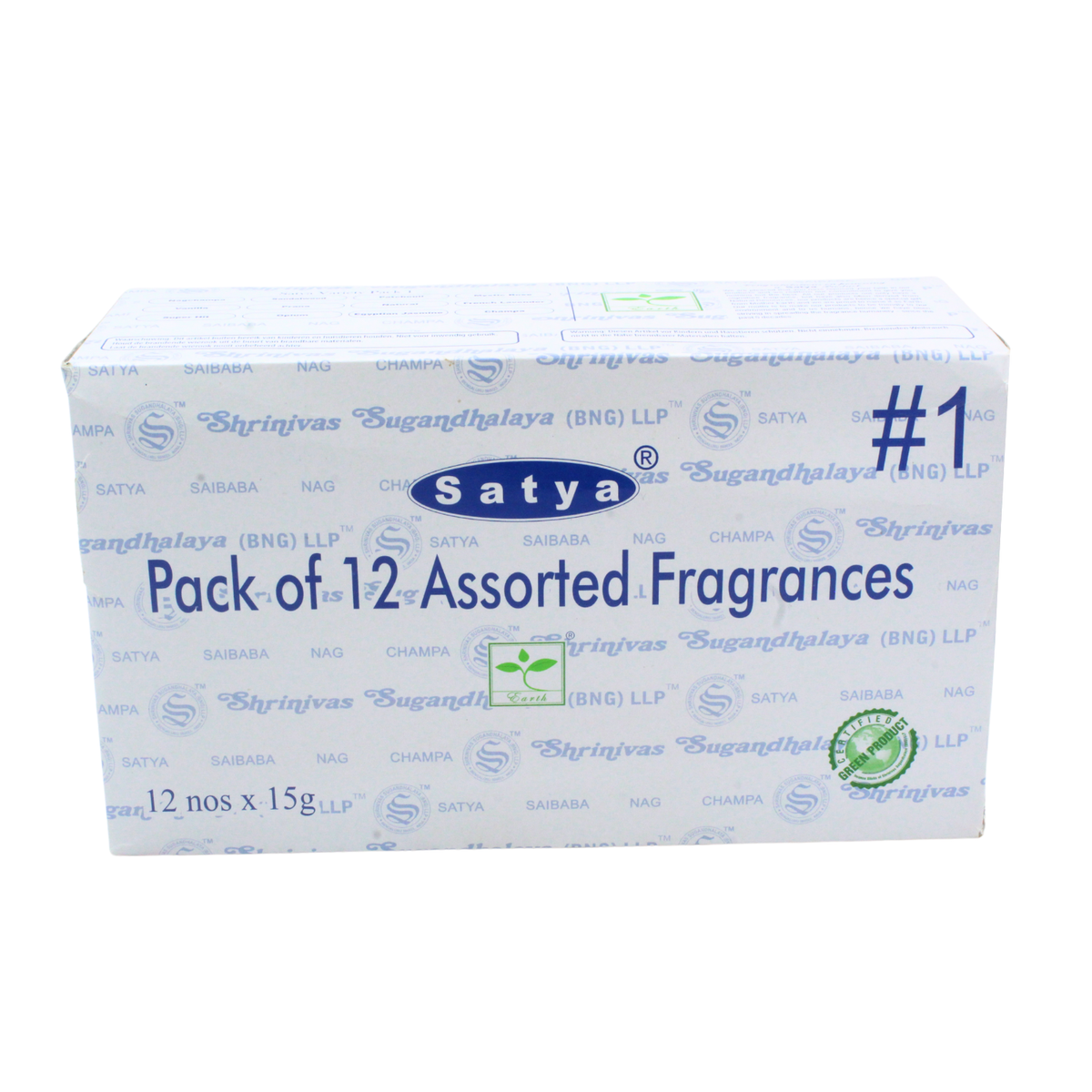 Satya Assorted Pack #1 Incense (12 boxes) 15 grams
