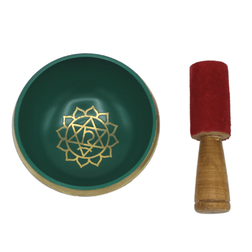Heart Chakra white singing bowl 10 cm