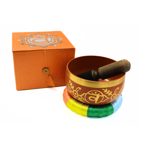 Sacral Chakra Singing Bowl Orange - 5 inch