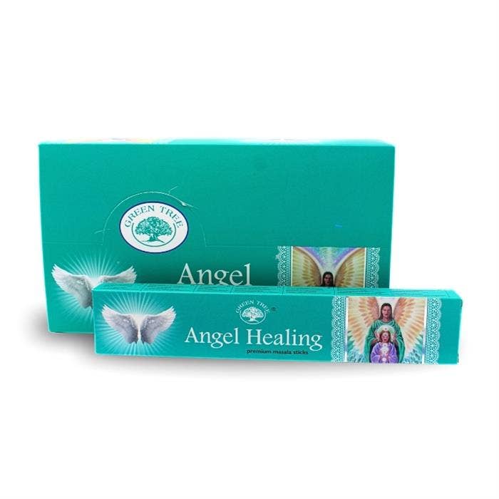 Green Tree Angel Healing Natural Masala Incense 15 grams