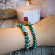 Chrysocolla 'AA' beaded Bracelet 6 mm - Peru