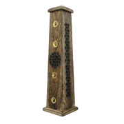 Green Tree Tower Incense Burner Ying Yang