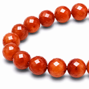 Carnelian Faceted Beads Bracelet 8mm - China