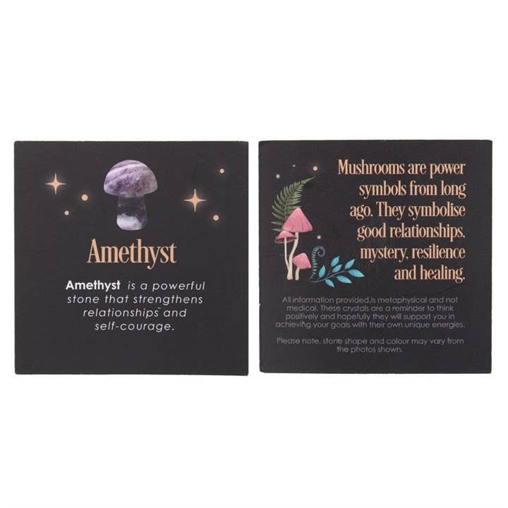 Magical Amethyst Crystal Mushroom