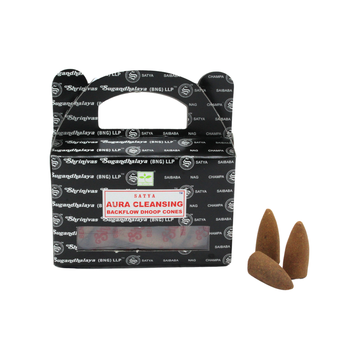 Satya Aura Cleansing Backflow Dhoop cones