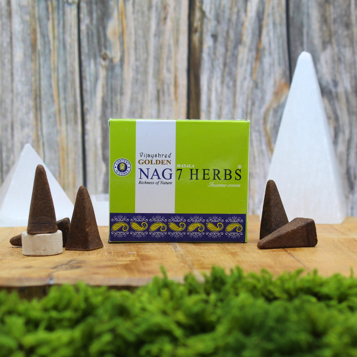 Golden Nag 7 Herbs Cones