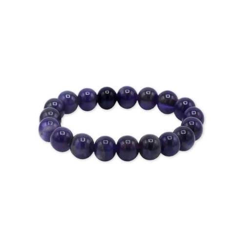 Dark Amethyst beaded Bracelet 4 mm - South Africa