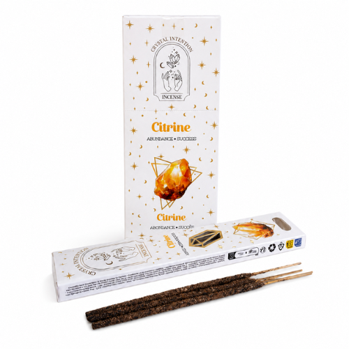 Native Soul Crystal Intention incense with Citrine chips