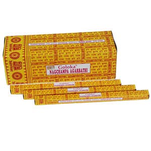 Goloka Nag Champa Incense 20 grams Hexa