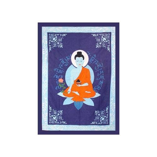 TAPESTRY- COTTON MEDICINE BUDDHA 58x82"