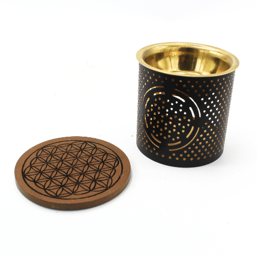 Tealight Holder & Aroma Oil Burner Flower Of Life