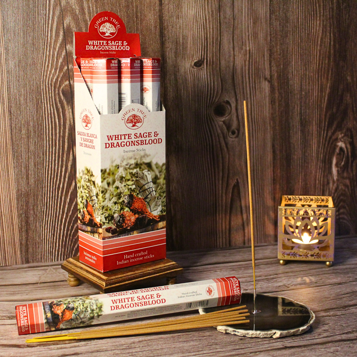 Green Tree White Sage & Dragonsblood Incense