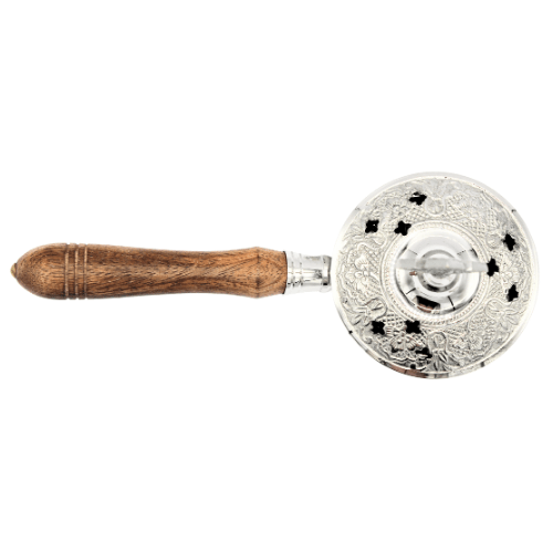 Incense Burner and Tong Nickel (8 cm) Set of 2