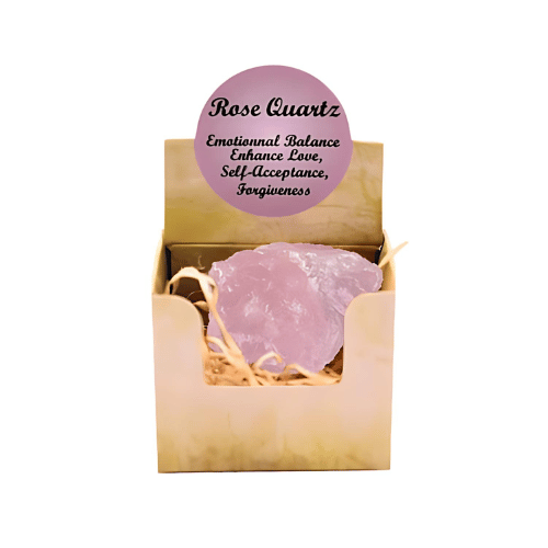Rose Quartz Display ( 3 Pieces of 4 Shapes )