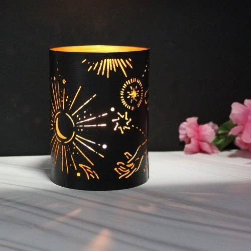 Iron Mystical Votive Holder 10.5x8 cm