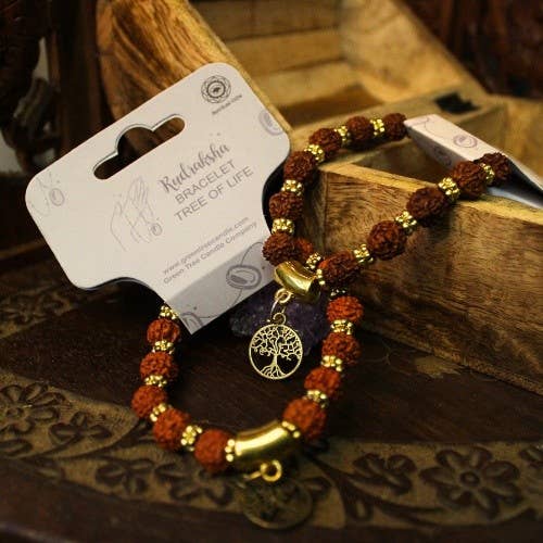Rudraksha Bracelet - Tree of Life, 6 pcs