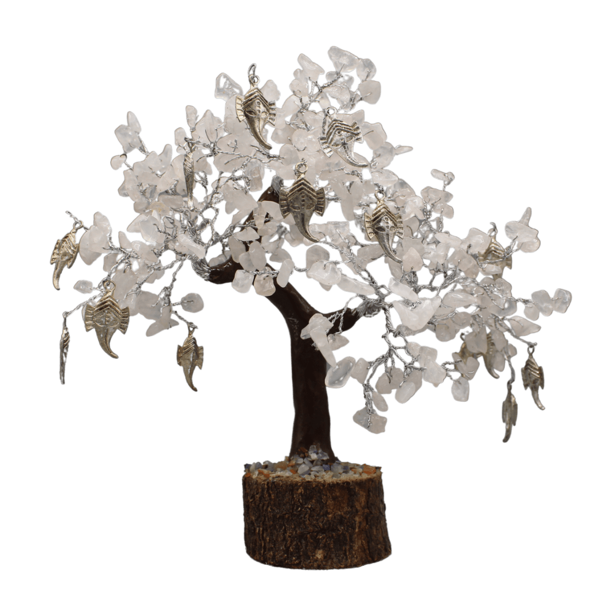 Rose Quartz Wisdom Gem tree Large