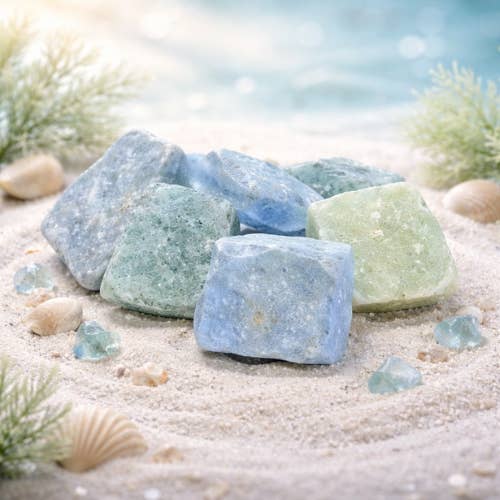 Raw Aquamarine 'A' rough stone 1kg - Madagascar