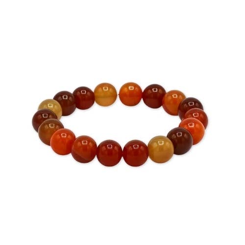 Carnelian beaded Bracelet 10 mm - China
