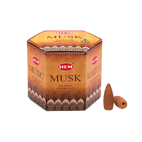 HEM Backflow Cones Musk (12 packs x 40 pcs)
