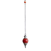Carnelian sphere pendulum 4cm