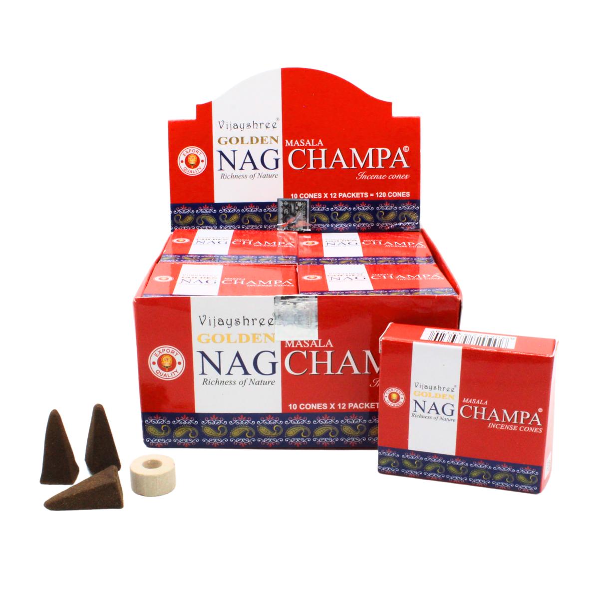 Golden Nag Champa Cones