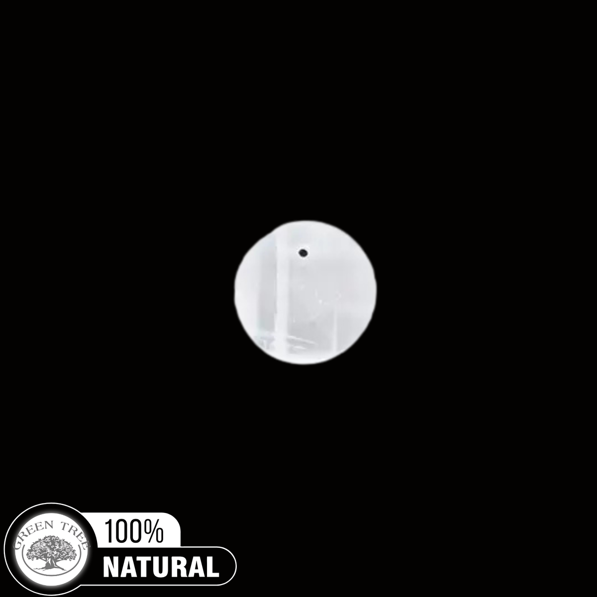 Selenite Round Pendant
