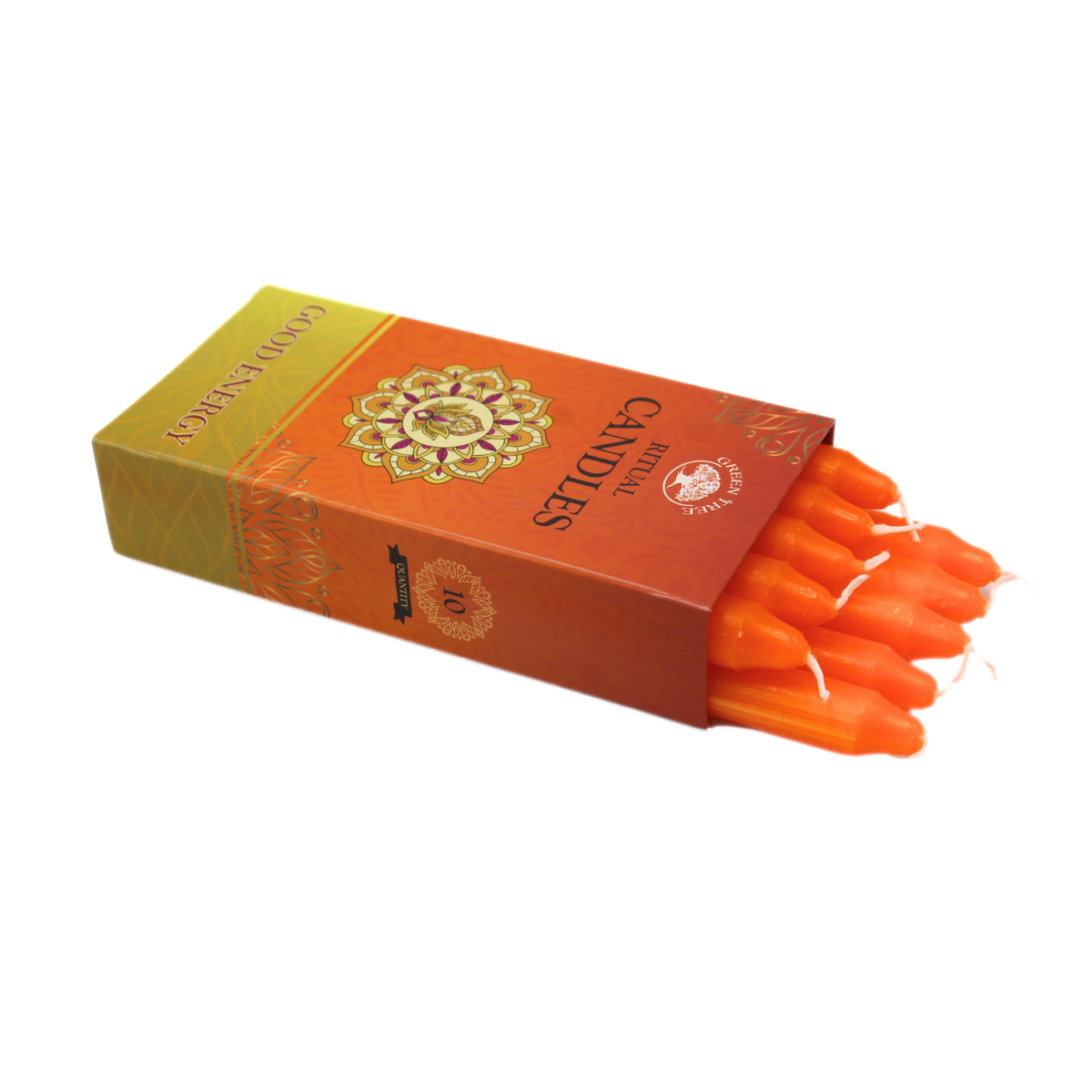 Green Tree Ritual candles Good Energy 10 pack