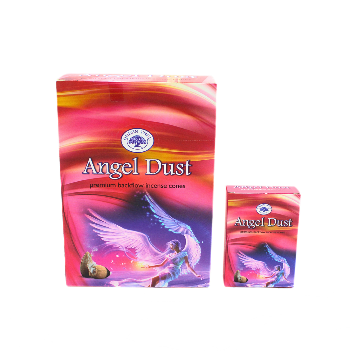 Green Tree Angel Dust Backflow Incense Cones (pack of 12)
