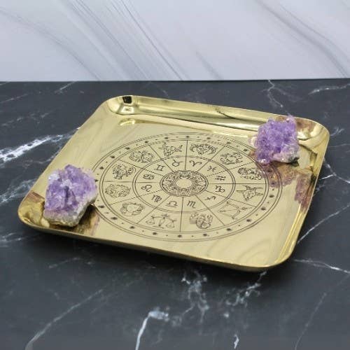 Brass Tray Zodiac 15 cm