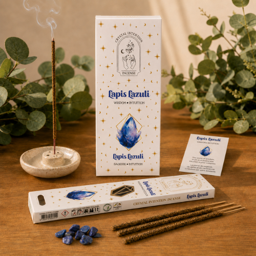 Native Soul Crystal Intention incense with Lapis Lazuli chip