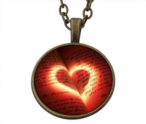Lucky Pendant Red Heart 22mm