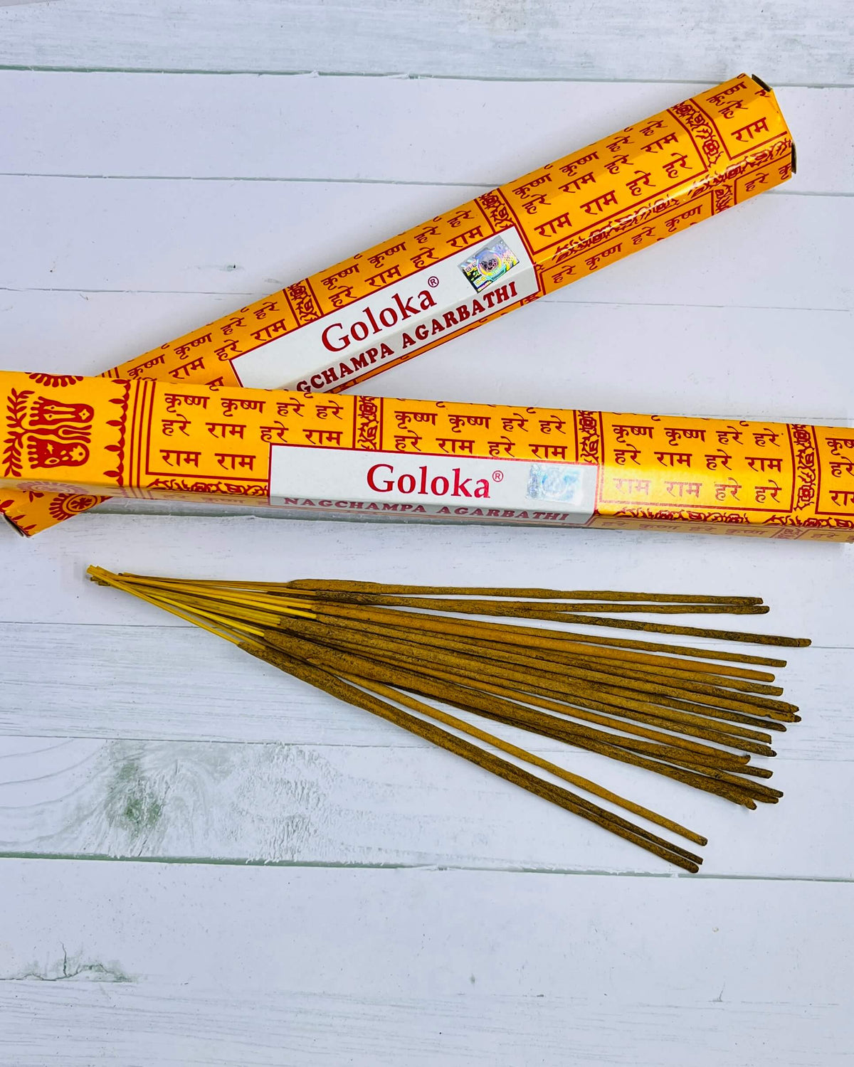 Goloka Nag Champa Incense 20 grams Hexa