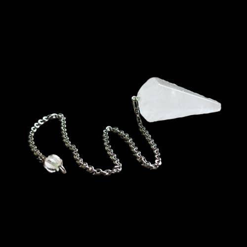 Rock crystal conical pendulum 3.5cm