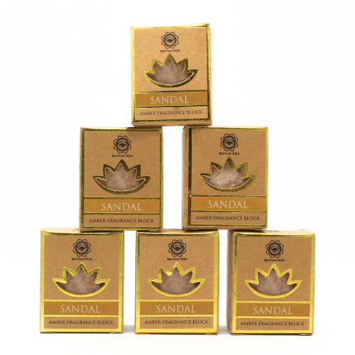 Green Tree Amber Fragrance Block Sandal set 6 pcs