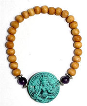 Bracelet Sandalwood Turquoise Tara