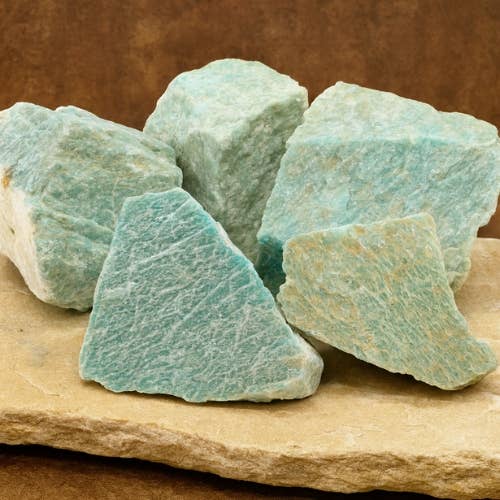Amazonite 'A' rough stone 1kg - Mozambique